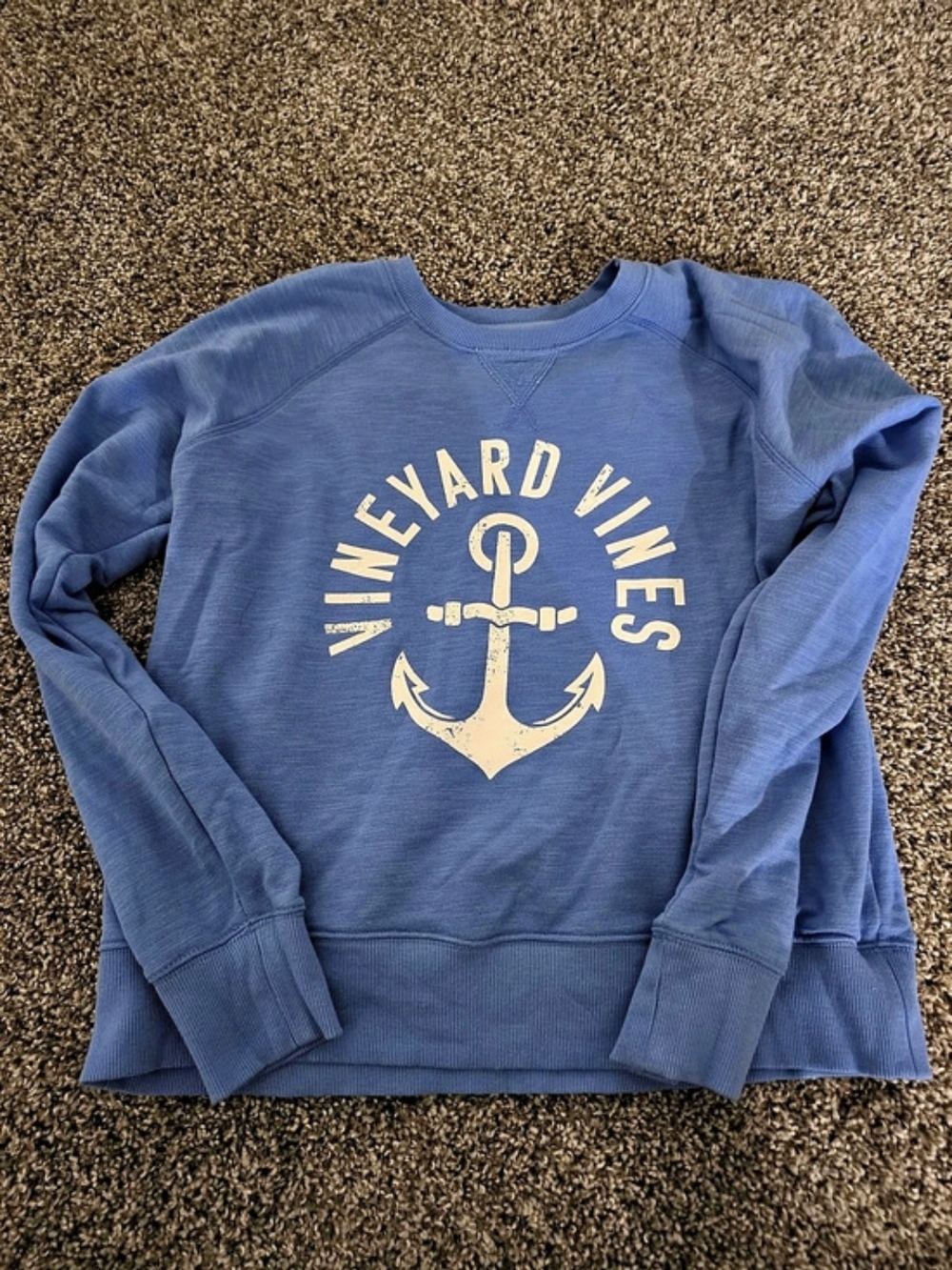Vineyard Vines Graphic Anchor Sweatshirt in Blue Size Large
